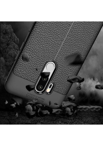 Lg G7 Kılıf Kamera Korumalı Deri Görünümlü Silikon Kapak fırsatları