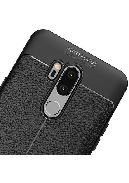 Lg G7 Kılıf Kamera Korumalı Deri Görünümlü Silikon Kapak indirimleri