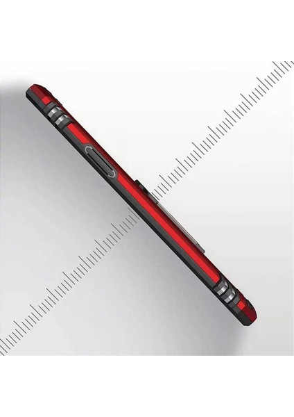 Apple iPhone 11 Pro Max Kılıf Metal Yüzüklü Tank Zırh Standlı Kılıf