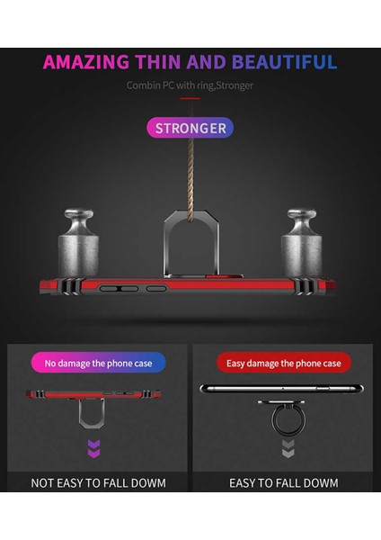 Huawei P30 Pro Kılıf Metal Yüzüklü Tank Zırh Standlı Kılıf fırsatları