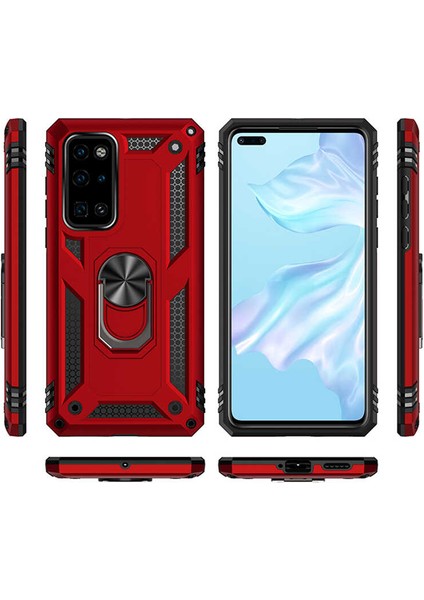 Huawei P40 Kılıf Metal Yüzüklü Tank Zırh Standlı Kılıf fırsatları