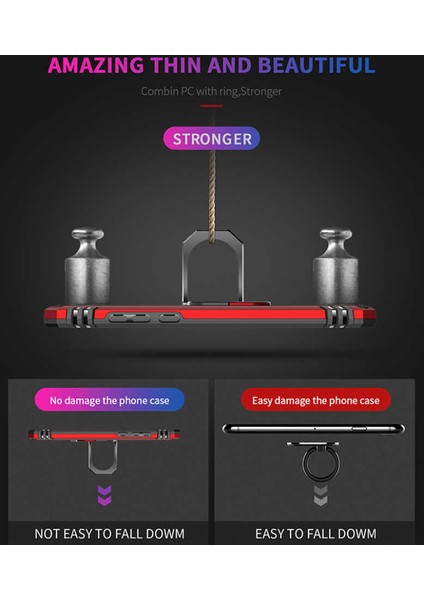 Huawei P30 Lite Kılıf Metal Yüzüklü Tank Zırh Standlı Kılıf modelleri