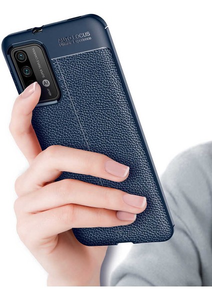 Xiaomi Redmi Note 9 4g Kılıf Kamera Korumalı Deri Görünümlü Silikon Kapak fiyatları