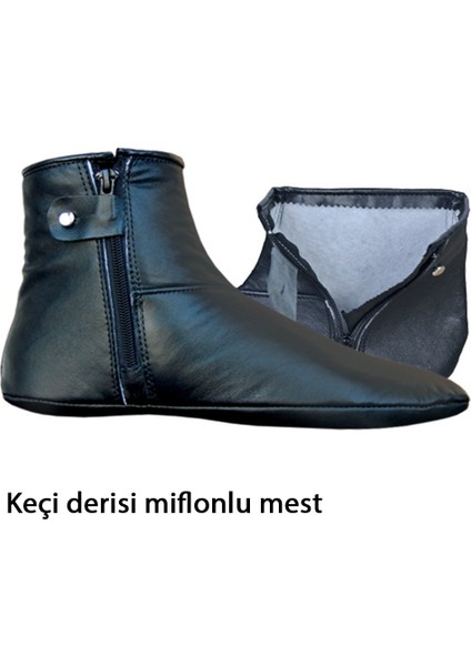 Mest - Keçi Derisi Fermuarlı Miflonlu Mest - 37 Numara