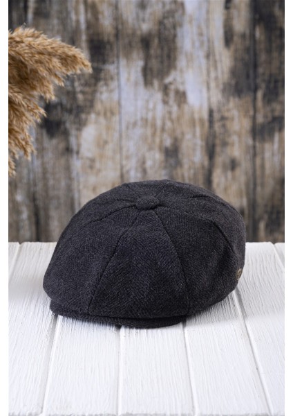 Kışlık Ingiliz Kasket Dökümlü Peaky Blinders Model Erkek Kasket