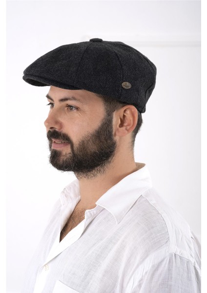 Kışlık Ingiliz Kasket Dökümlü Peaky Blinders Model Erkek Kasket indirimleri