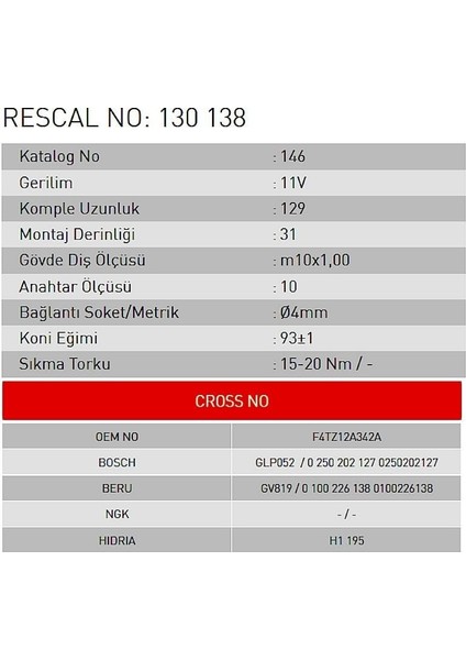 Isıtma Bujisi - Ford fiyatları