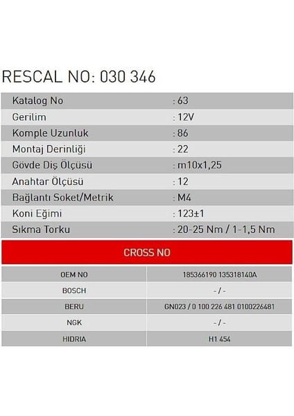 Isıtma Bujisi - Hyundai - Kia - Mazda - Perkins fiyatları