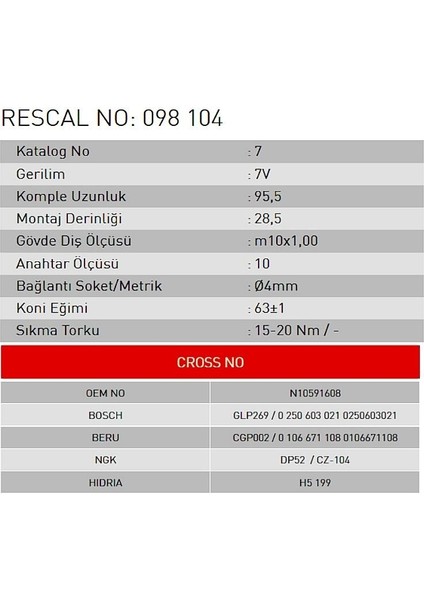 Isıtma Bujisi - Audi - Volkswagen - Skoda - Seat fiyatları