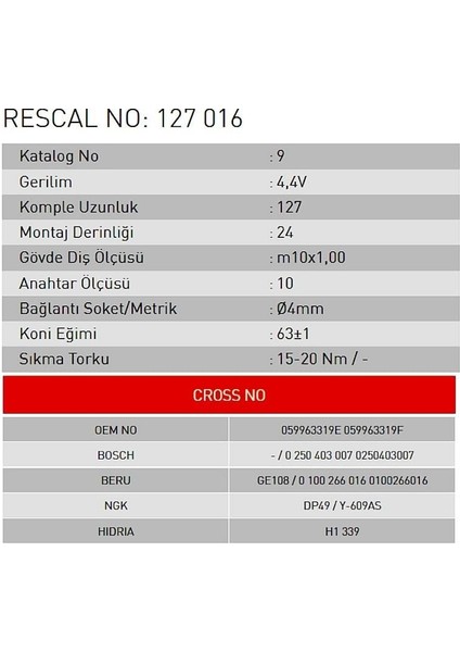 Isıtma Bujisi - Audi - Volkswagen - Skoda - Seat fiyatları