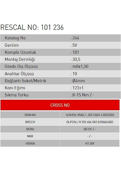 Isıtma Bujisi - Ford - Jaguar - Land Rover - Peugeot - Citroen fiyatları