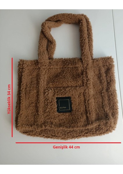 Peluş Çanta 2025 Sonbahar Kış Sezonu Yeni Moda Çok Şık Trend Yumuşacık Omuz Çantası modelleri