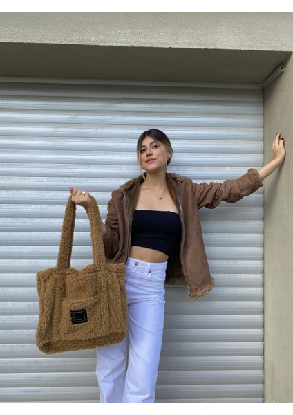 Peluş Çanta 2025 Sonbahar Kış Sezonu Yeni Moda Çok Şık Trend Yumuşacık Omuz Çantası fırsatları