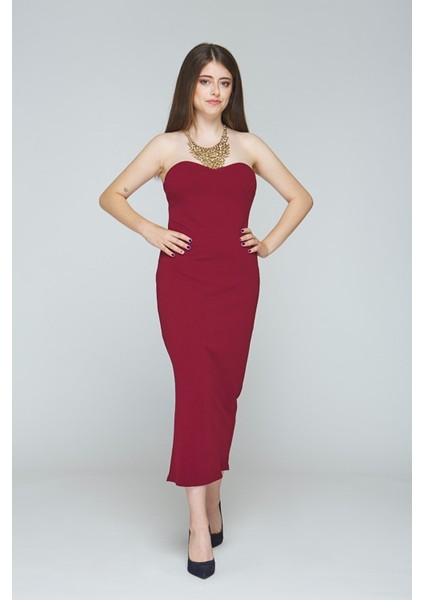 Crepe Classic Strapless Dress