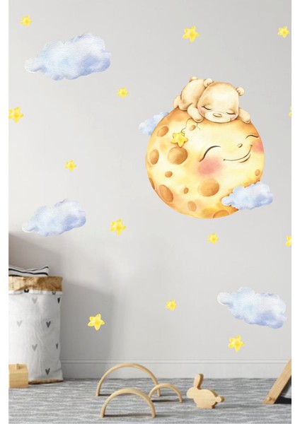 Ayda Ki Ayıcık Çocuk Odası Stickerı fiyatları