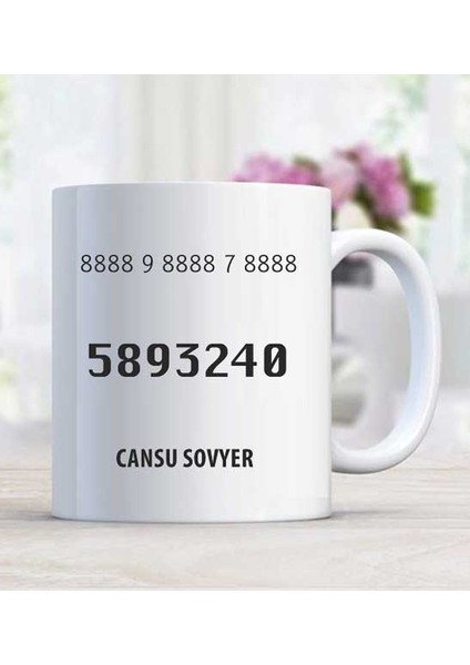 Hafıza Güçlendirme Sayı Sekans Kişiye Özel Kupa Bardak