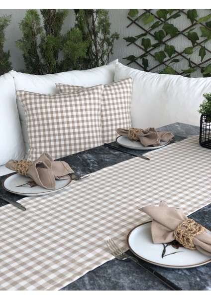 Pötikareli Bej Keten Runner fiyatları