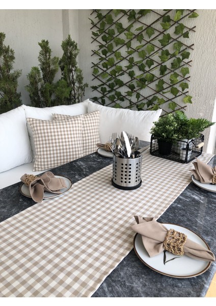 Pötikareli Bej Keten Runner modelleri