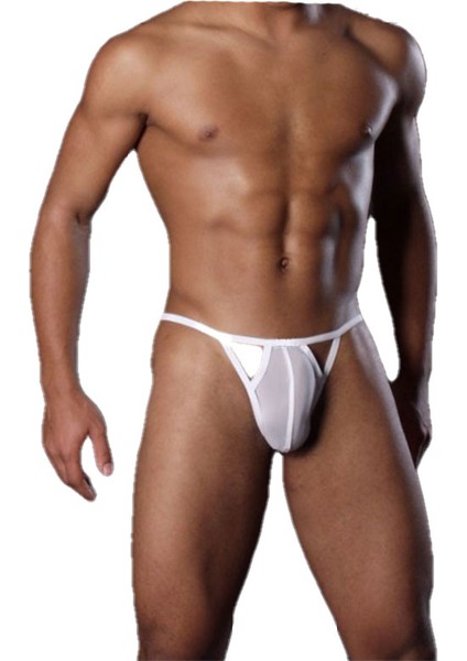 Asil Arkası Şekilli Ipli Fantezi Erkek Transparan Külot String
