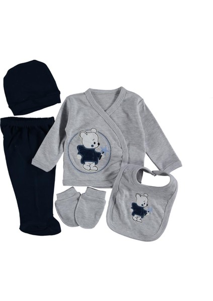 Gri Ayı 5li 1 Ay,2 Ay,3 Ay Erkek Paket Adedi 1