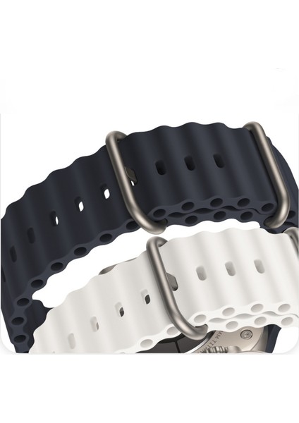 Apple Watch 8 45MM Uyumlu Kordon Ocean Band Silikon Kayış Kordon fırsatları