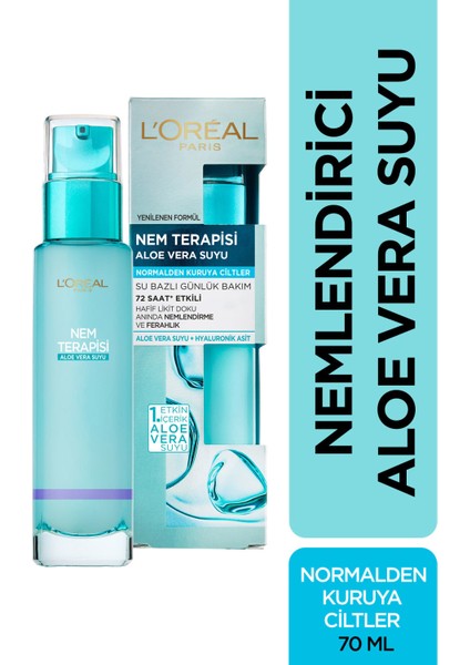 L'Oréal Paris Loreal Nem Terapisi Aloe Vera Suyu 2'li Set Normalden Kuruya Ciltler