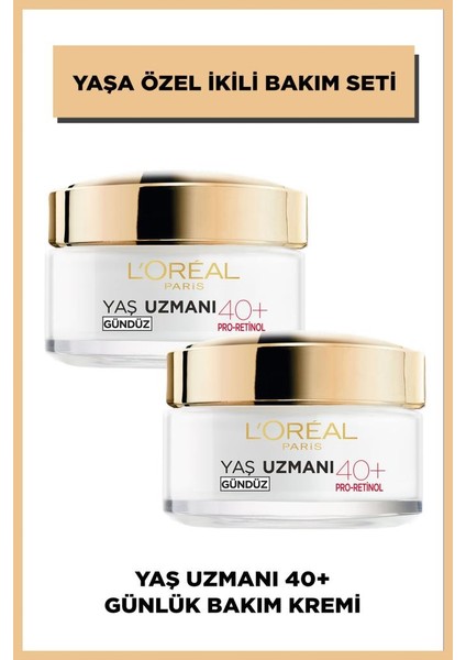 Loreal Yaşa Özel 2'li 40+ Nemlendirici Krem Seti