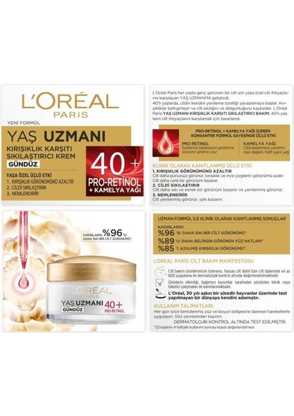 Loreal Yaşa Özel 2'li 40+ Nemlendirici Krem Seti