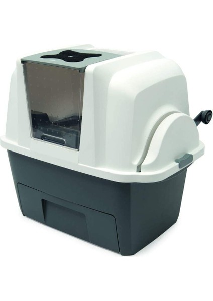 Smart Sift Otomatik Kedi Tuvalet Kabı, Gri/beyaz, 66 x 48 x 63 cm