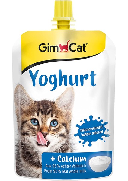 Yoğurt Kediler Için Tamamlayıcı Mama, Zengin Protein, Sindirime Yardımcı 150 G