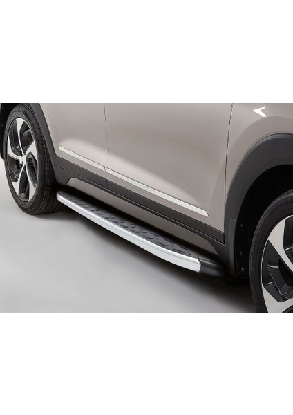 Hyundai Santa Fe Blackline Yan Basamak Alüminyum 2019 ve Sonrası indirimleri