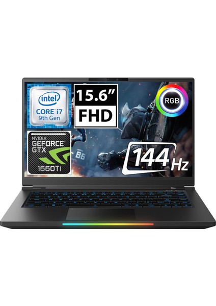 Whitebook BQC71AUBU6000A8 i7-9750H 32 GB 1 TB SSD GTX1660TI Freedos 15.6" FHD Taşınabilir Bilgisayar