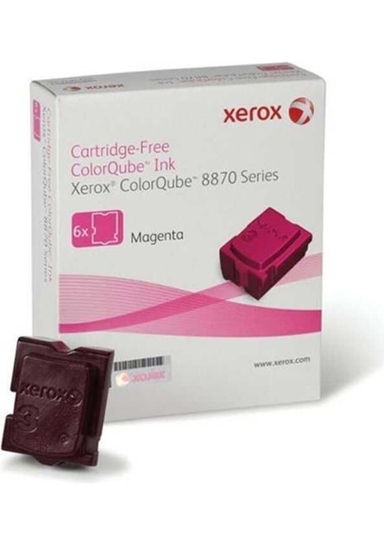 108R00959 Kırmızı Orijinal Genuıne Xerox Solid Ink (6 Sticks) 17300 Sayfa,colorqube 8870/8880