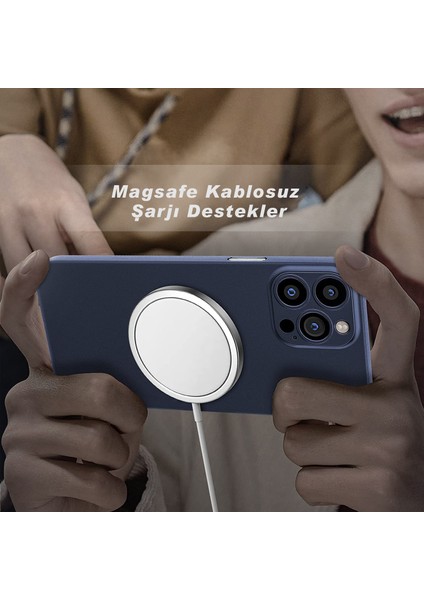Apple iPhone 13 Pro Max Mat Kılıf, Pürüzsüz Sararmaz Ultra Ince