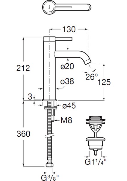 Mezzo Lavabo Bataryası, Click Clack Sifonlu, Cold Start