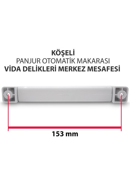 Panjur Makarası (Köşeli Model, Panjur Ipi) Beyaz - 5 Mt