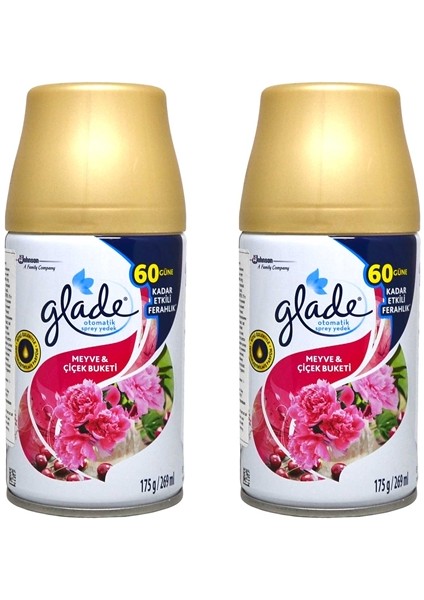 Yedek Sprey Oda Kokusu Meyve & Çiçek Buketi 269 ml x 2 Adet