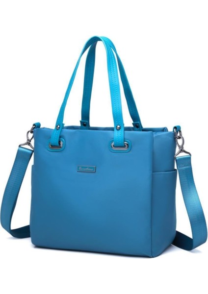 Saten Kumaş Kadın Omuz Kol Çantası 2122 Mavi fiyatları