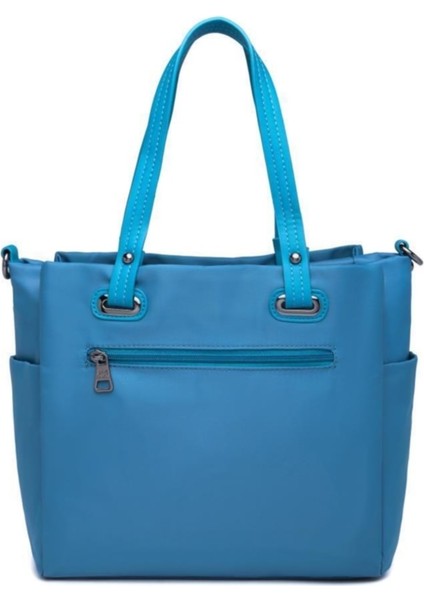 Saten Kumaş Kadın Omuz Kol Çantası 2122 Mavi modelleri