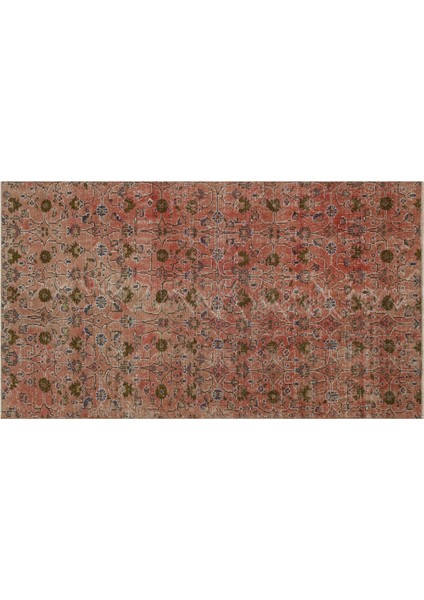 Vintage Eskıtme El Dokuma Halı 125 X 225 Cm 9585