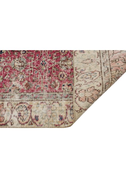 Gerçek El Dokuma Eskıtme Vintage Halı 144 X 235 Cm 9591