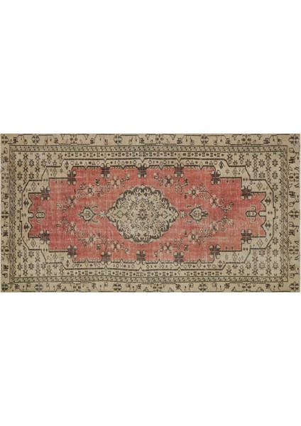 Eşsız Anadolu Vintage Eskıtme El Dokuma Halı 144 X 270 Cm 9597