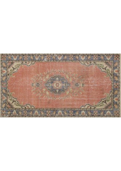 Eskıtme El Dokuma Vintage Halı 149 X 273 Cm 9619