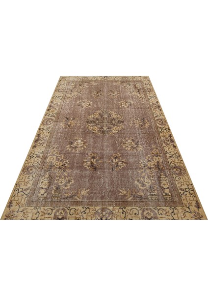 El Dokuma 100%Yün Vintage Halı 146 X 246 Cm 9627