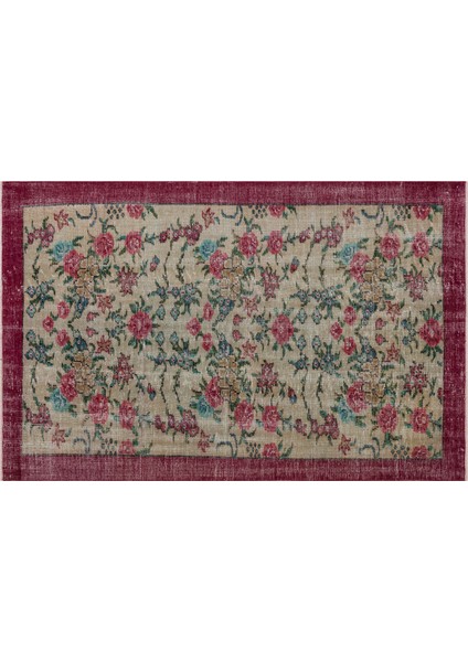 Vintage Eskıtme El Dokuma Halı 148 X 225 Cm 9628