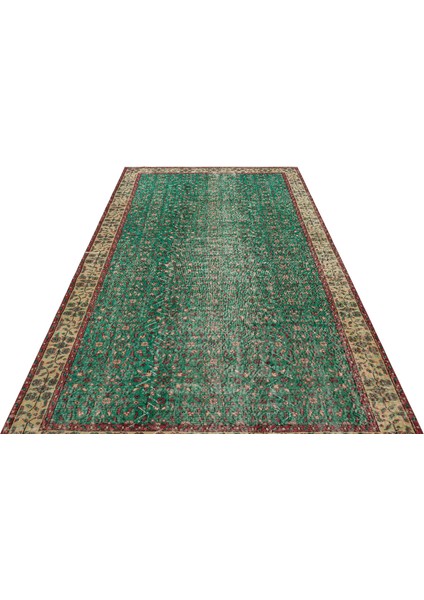 Özel Vintage El Dokuma Eskıtme Halı 161 X 269 Cm 9643