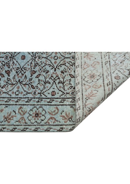 Eşsız 100% Yün El Dokuma Vintage Halı 134 X 242 Cm 9679