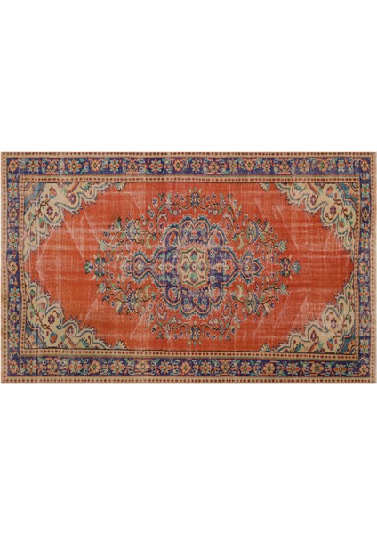 Özel Vintage El Dokuma Eskıtme Halı 166 X 265 Cm 9684