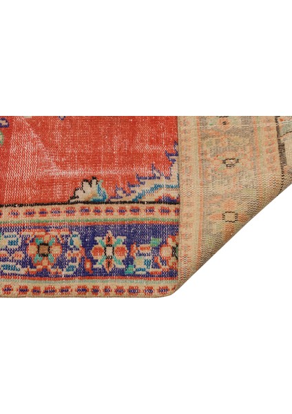 Özel Vintage El Dokuma Eskıtme Halı 166 X 265 Cm 9684