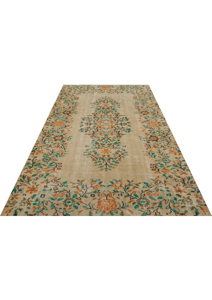 Klasık Modern Vintage Eskıtme El Dokuma Halı 173 X 270 Cm 9686 fiyatları